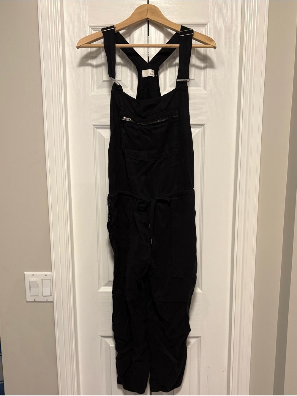 Wilfred Black Cropped Leg Jupsuit